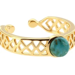 Kosma Paris Bague Mia Doré & Turquoise | Femme Bague