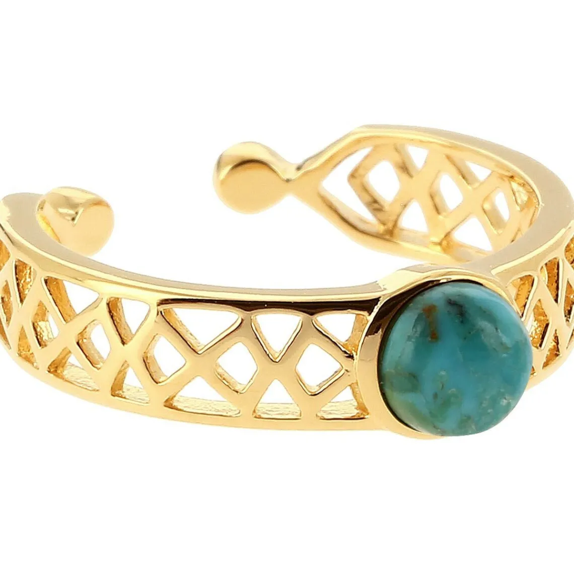 Kosma Paris Bague Mia Doré & Turquoise | Femme Bague