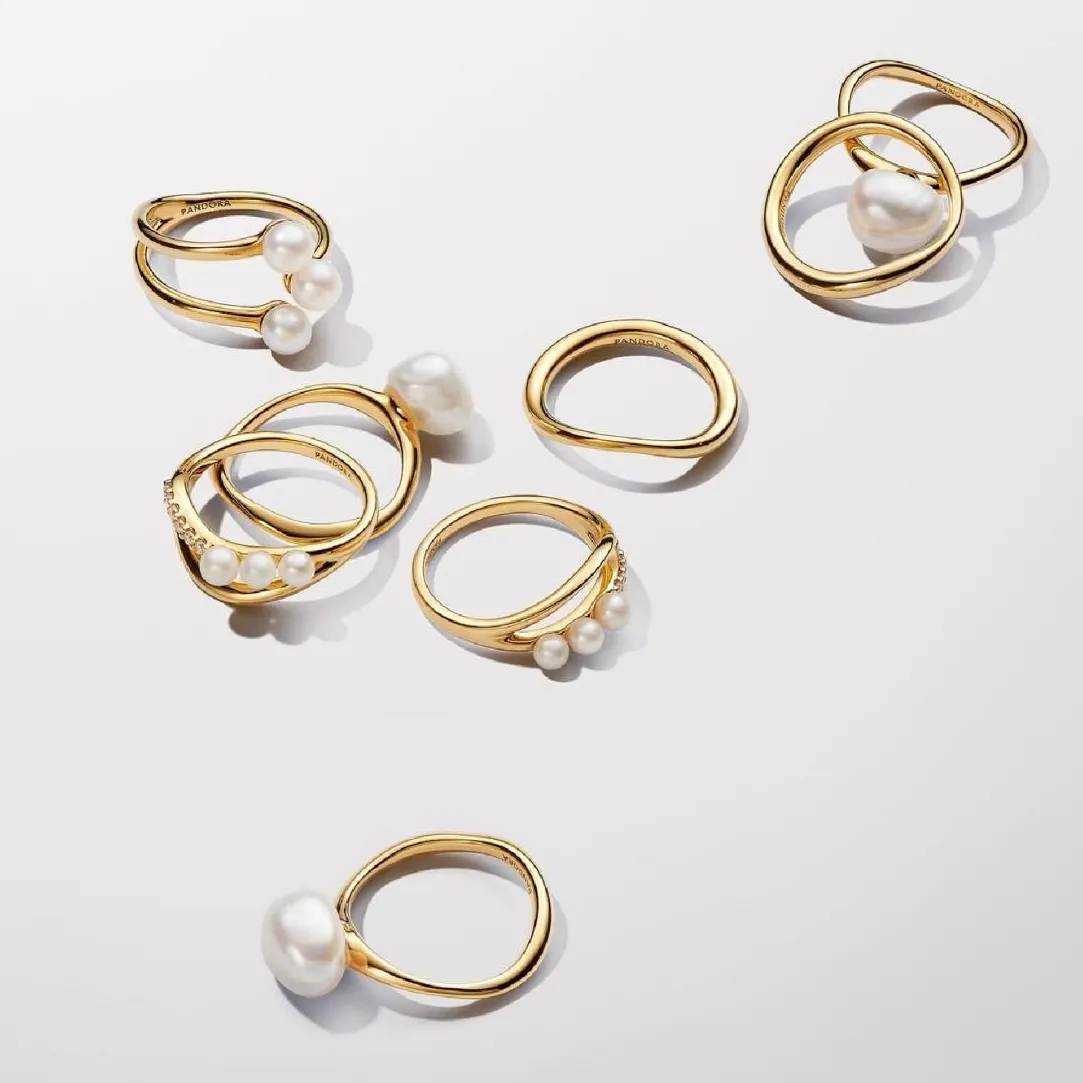 Pandora Bague Ouverte Perles de Culture | Femme Bague