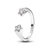 Pandora Bague Ouverte Étoiles Filantes Argent | Femme Bague