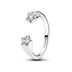 Pandora Bague Ouverte Étoiles Filantes Argent | Femme Bague