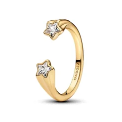 Pandora Bague Ouverte Étoiles Filantes Dorée | Femme Bague