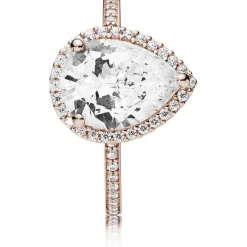 Pandora Bague 186251CZ - Bague Taille Poire Rose Femme | Femme Bague