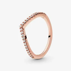 Pandora Bague 186316CZ - Bague Voeu Scintillant Rose Femme | Femme Bague