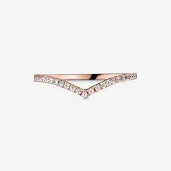 Pandora Bague 186316CZ - Bague Voeu Scintillant Rose Femme | Femme Bague