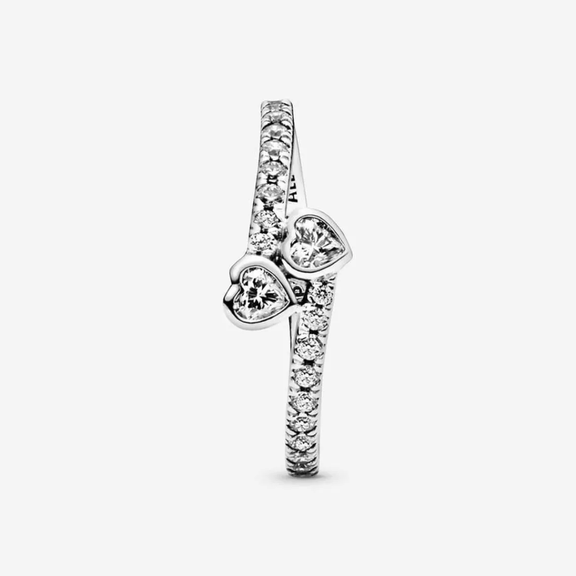 Pandora Bague Moments deux cœurs scintillants | Femme Bague
