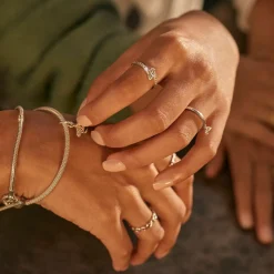 Pandora Bague Moments deux cœurs scintillants | Femme Bague