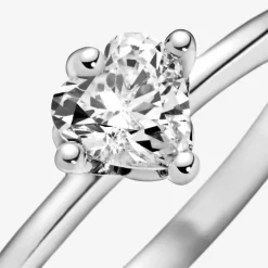 Pandora Bague Moments Solitaire Cœur Incolore | Femme Bague