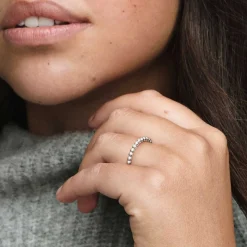 Pandora Bague Signature Perlée | Femme Bague