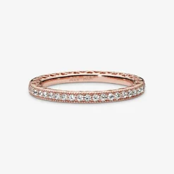 Pandora Bague Signature Scintillement & Cœurs | Femme Bague