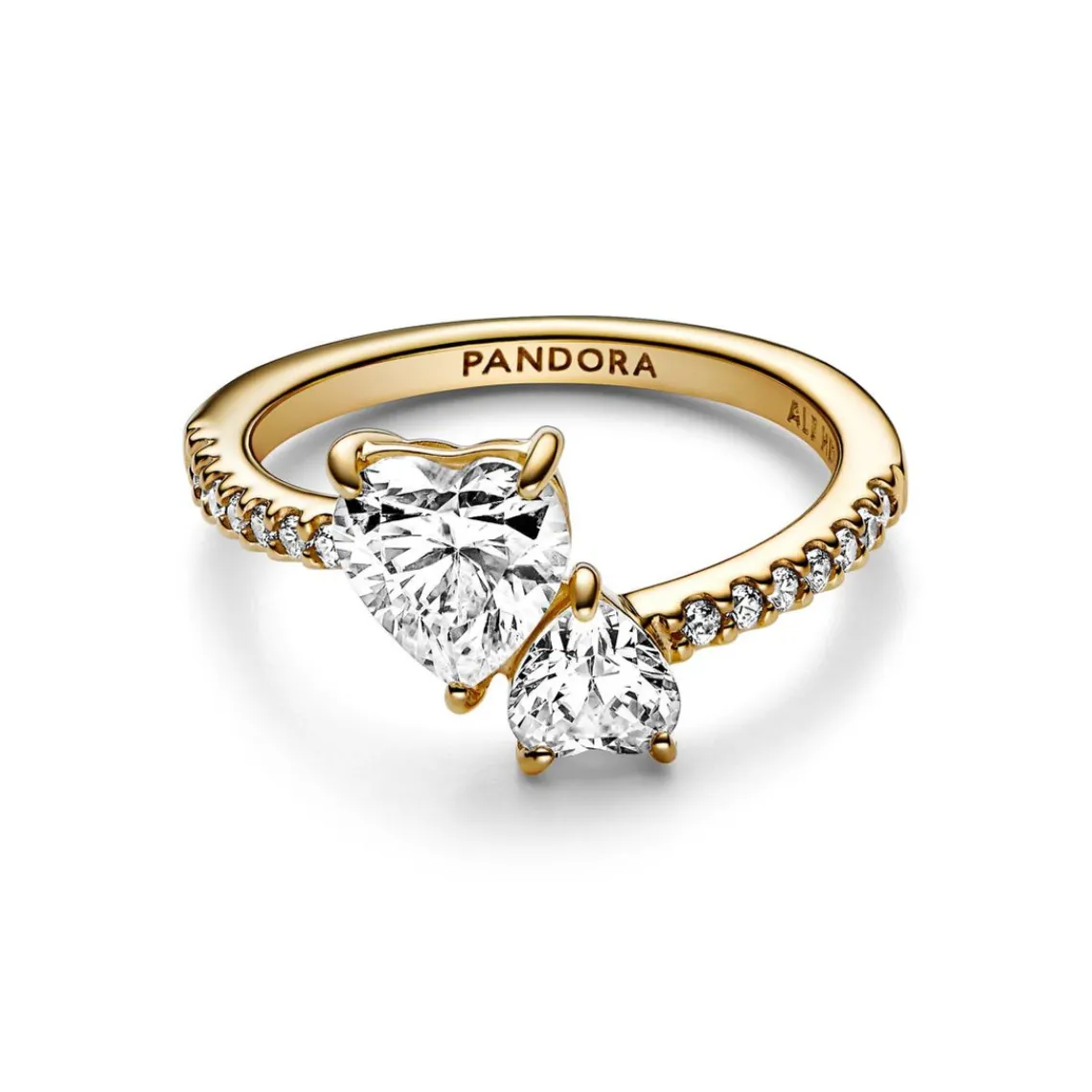 Pandora Bague Timeless - Double Cœur Scintillant | Femme Bague