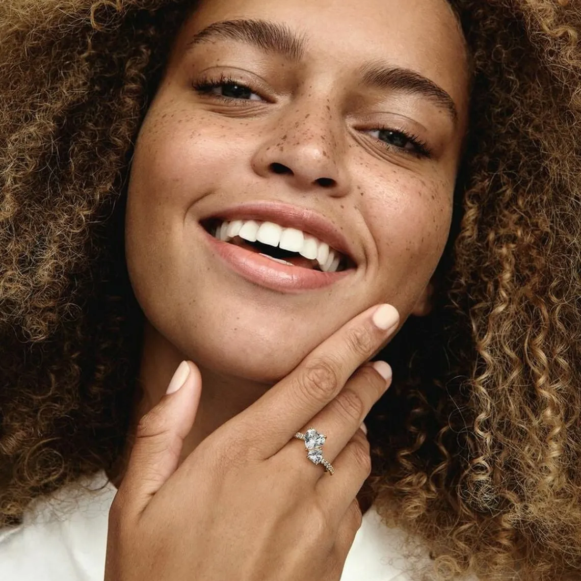 Pandora Bague Timeless - Double Cœur Scintillant | Femme Bague