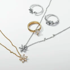 Pandora Bague Timeless - Ouverte Herbier Scintillant | Femme Bague