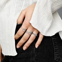 Pandora Bague Timeless V brillante | Femme Bague