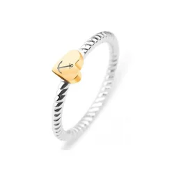 Paul Hewitt Bijoux Bague Paul Hewitt PH-FR-HRO-SG - Bague Dorée Acier Femme | Femme Bague