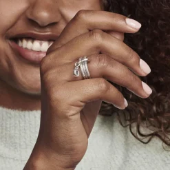 Pandora Bague Pavée ME - 199679C01 Argent | Femme Bague