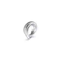 Guess Bijoux Bague Perfect Acier Rhodié Et Pavage De Zircons Cubiques | Femme Bague