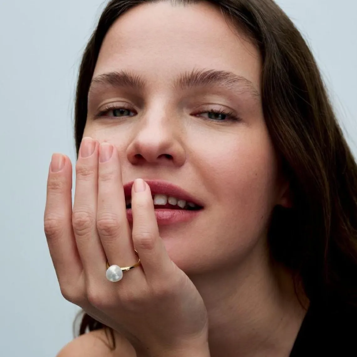 Pandora Bague Perle de Culture Baroque | Femme Bague