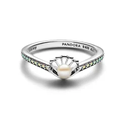 Pandora Bague Perle de Culture d’Eau Douce Traitée Princesse Disney Arielle Coquillage | Femme Bague