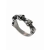 Redskins Bague Bijoux 285517 - Homme en Acier - Têtes de Mort | Homme Bague