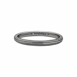 Pandora Bague ronde noire ME | Femme Bague