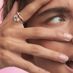 Pandora Bague ronde rose gold ME | Femme Bague