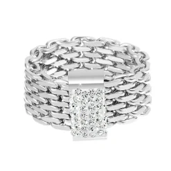 So Charm Bijoux Bagues Femme So Charm - B2574-T18-56 Acier Argent | Femme Bague