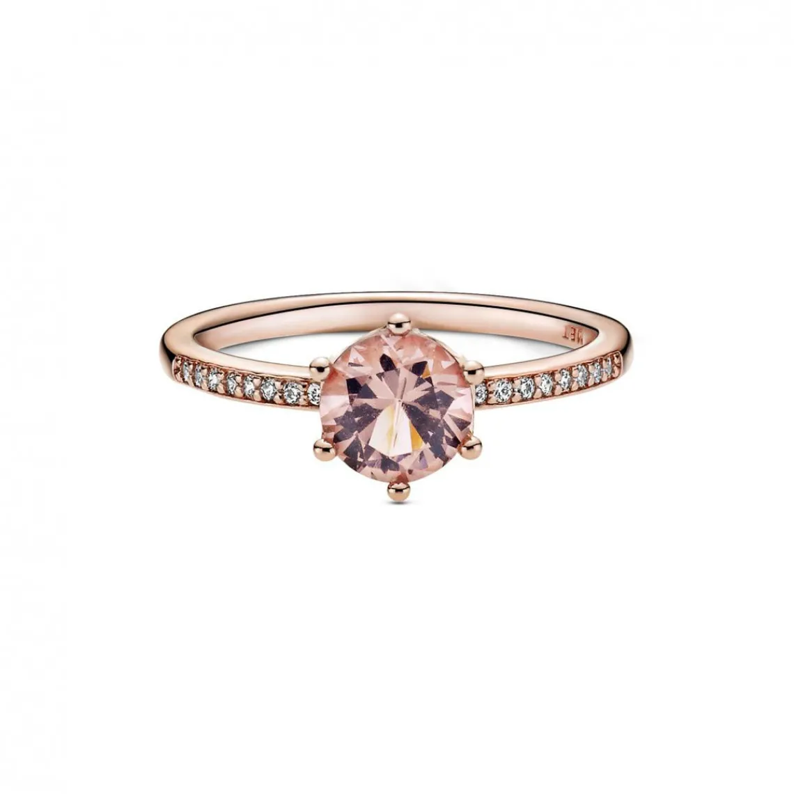 Pandora Bague Solitaire Couronne Rose Signature | Femme Bague