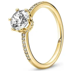 Pandora Bague Solitaire Couronne Scintillante Incolore Moments | Femme Bague