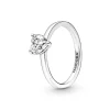 Pandora Bague Solitaire Timeless - Cœur Scintillant | Femme Bague
