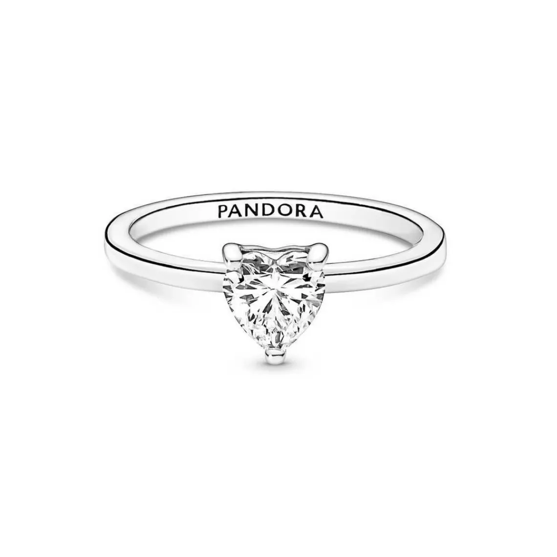 Pandora Bague Solitaire Timeless - Cœur Scintillant | Femme Bague