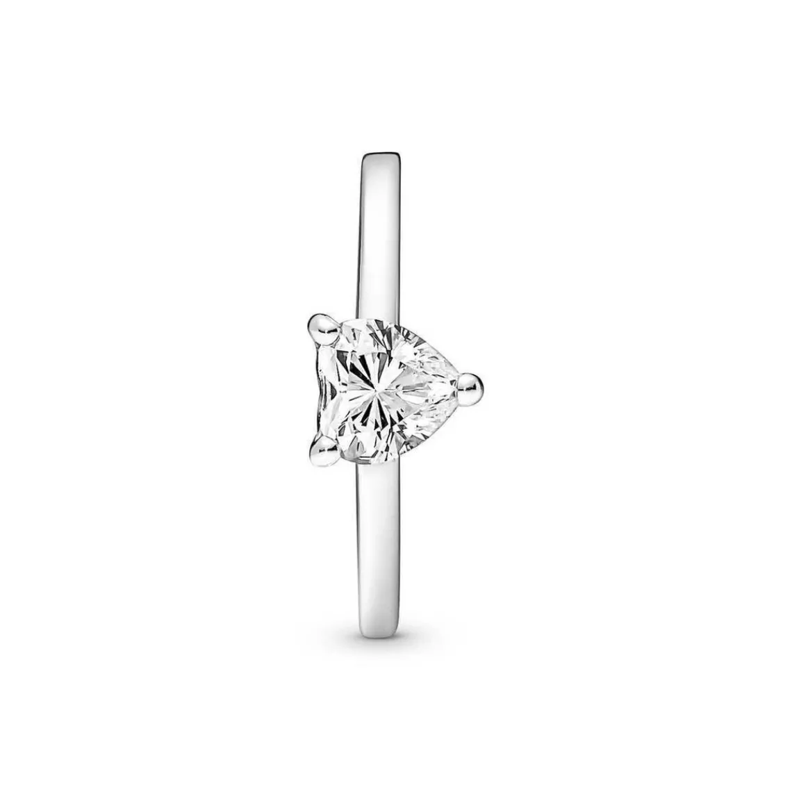 Pandora Bague Solitaire Timeless - Cœur Scintillant | Femme Bague