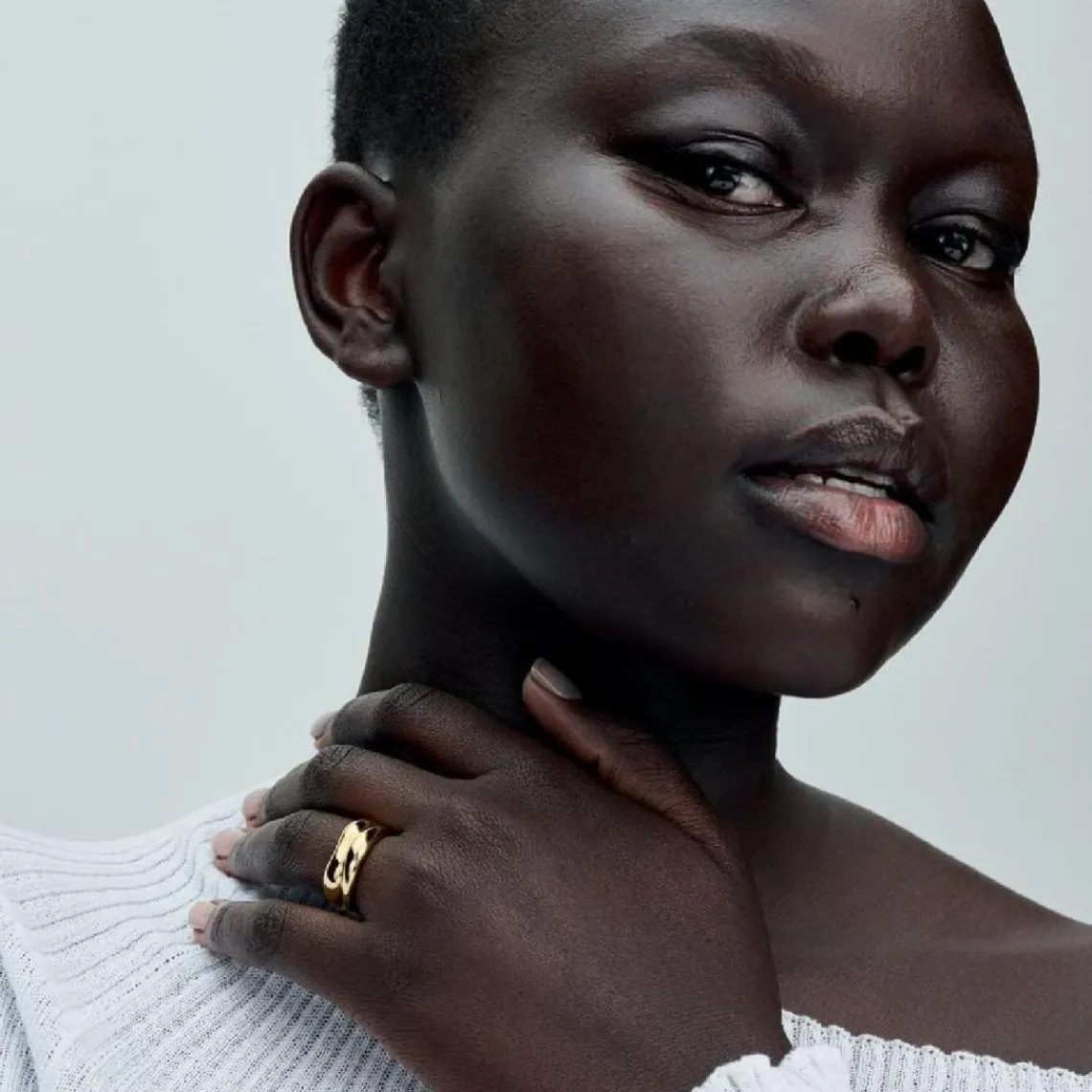 Pandora Bagues Superposables de Forme Organique Doré | Femme Bague