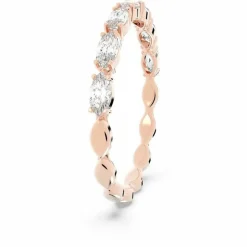 Swarovski Bijoux Bague VITTORE:RING MARQUISE CZWH/ROS - Bague Cristaux Swarovski doré rose Femme | Femme Bague