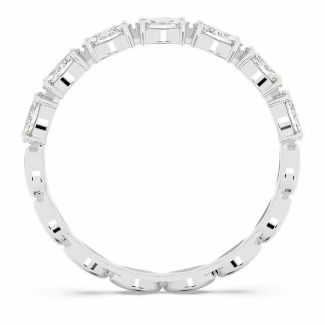 Swarovski Bijoux Bague VITTORE:RING MARQUISE CZWH/RHS - Bague Cristaux Métal Rhodié Femme | Femme Bague