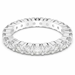 Swarovski Bijoux Bague Swarovski Classic Jewelry VITTORE-XL-CZWH-RHS - Bague Acier Sertie Femme | Femme Bague