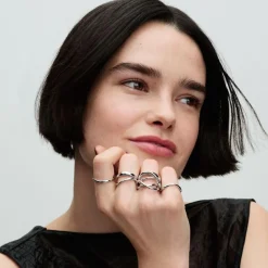 Pandora Bague Symbole de l’Infini Organique Argent | Femme Bague