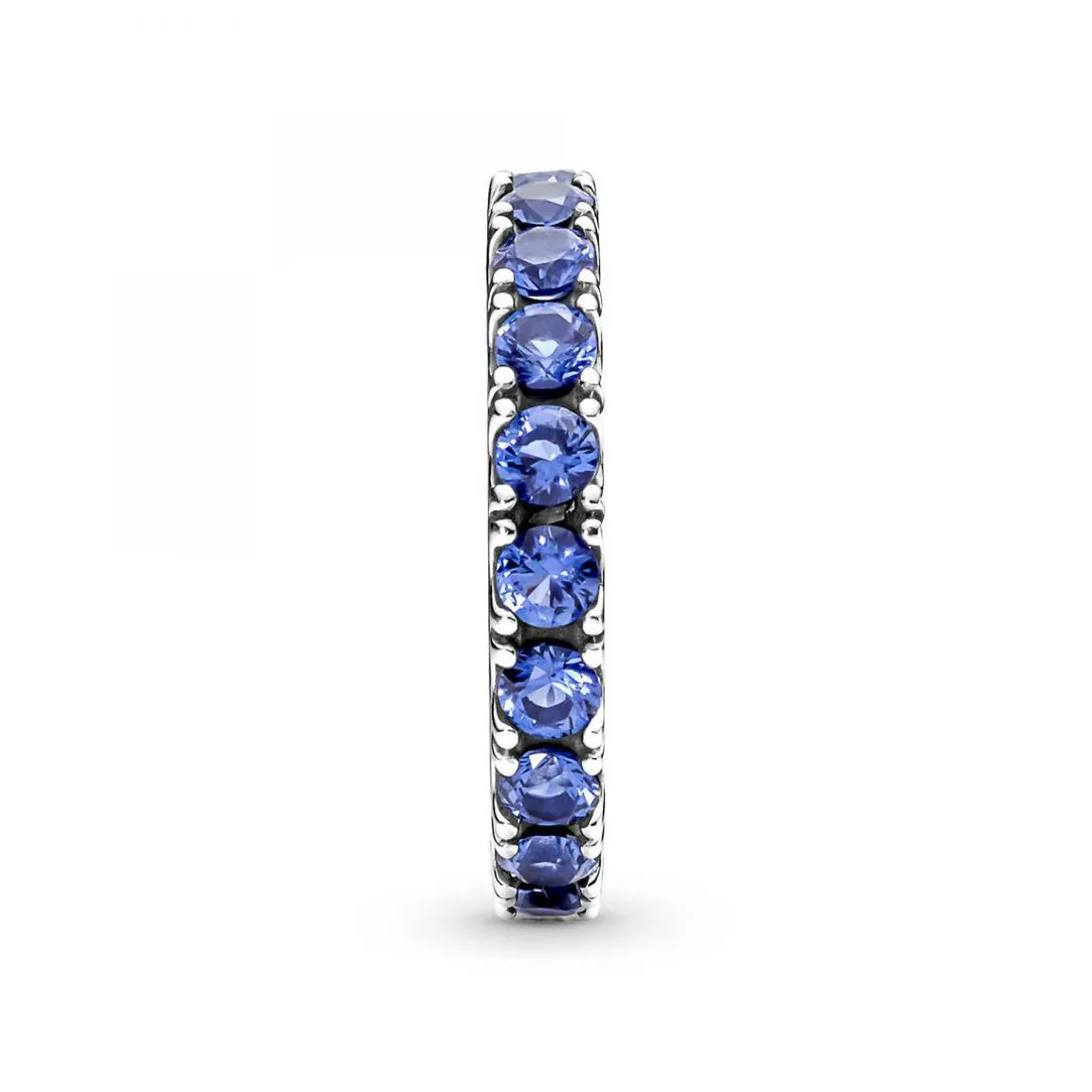 Pandora Bague Éternité cristaux bleu Timeless | Femme Bague