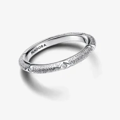 Pandora Bague Texture et Pierres ME Argent | Femme Bague