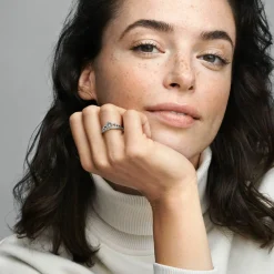 Pandora Bague Tiare Royale Micro-Perlée | Femme Bague