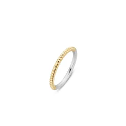 Ti Sento Bague 1936SY - Bague Acier Argentée Dorée Femme | Femme Bague