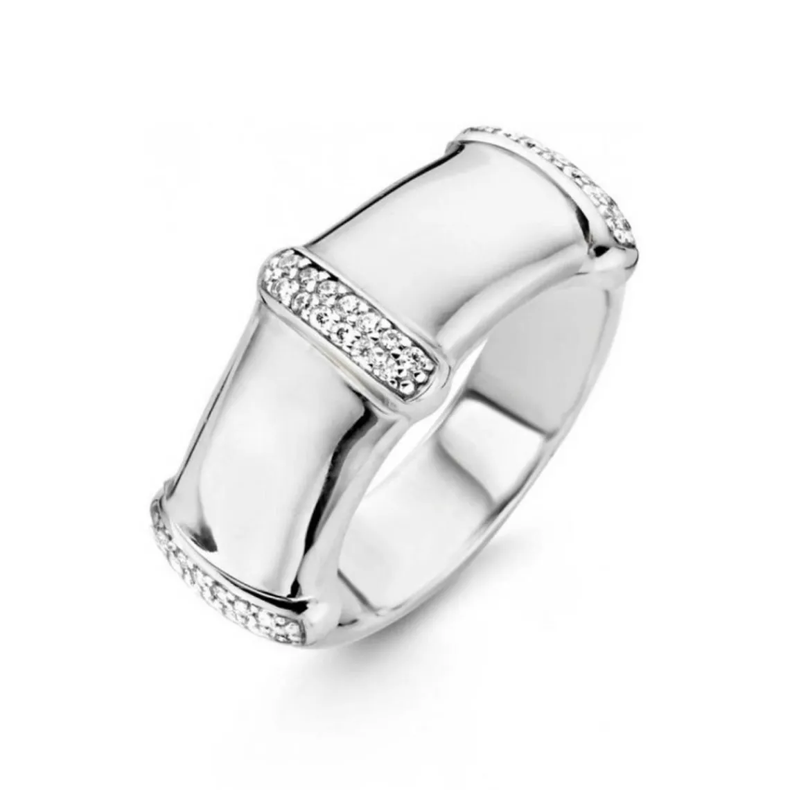 Ti Sento Bague 12049ZI - Bague Pic Cristaux Femme | Femme Bague