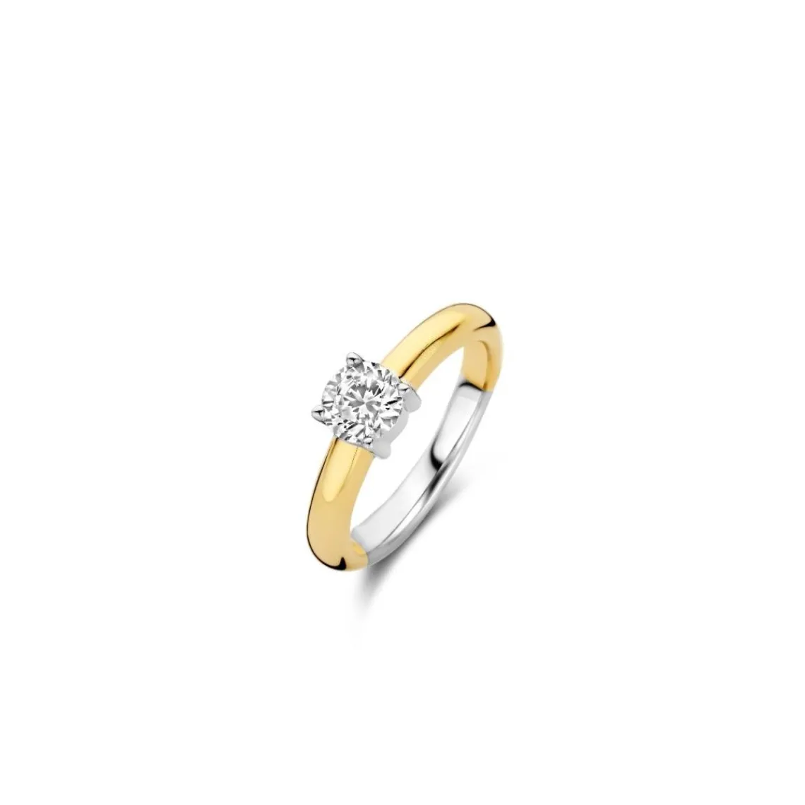 Ti Sento Bague - 1463ZY Argent Doré Et Oxyde De Zirconium PM | Femme Bague