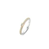 Ti Sento Bague 1869ZY - Bague Acier Argentée Dorée Femme | Femme Bague