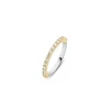 Ti Sento Bague 1918ZY - Bague Acier Argentée Dorée Femme | Femme Bague