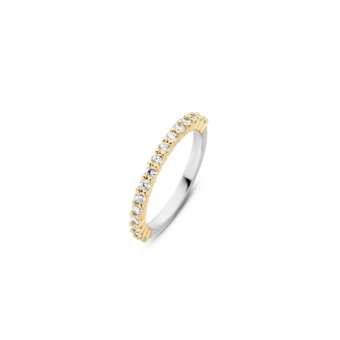 Ti Sento Bague 1918ZY - Bague Acier Argentée Dorée Femme | Femme Bague