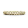 Ti Sento Bague 12105ZY - Bague Argent Anneau Pavé Doré Femme | Femme Bague