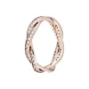 Pandora Bague Torsades Scintillante Timeless Métal doré à l’Or Rose fin 585/1000ᵉ | Femme Bague