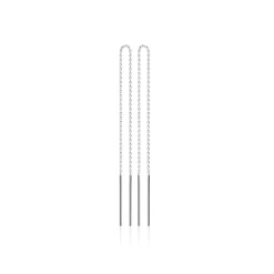 Maison de la Bijouterie Boucle d'oreilles Pendantes femme argent rhodié porté spécial - W53V400 | Femme Boucles D'Oreilles