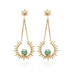 Maison de la Bijouterie Boucle d'oreilles Pendantes femme plaqué or - Y553050 | Femme Boucles D'Oreilles